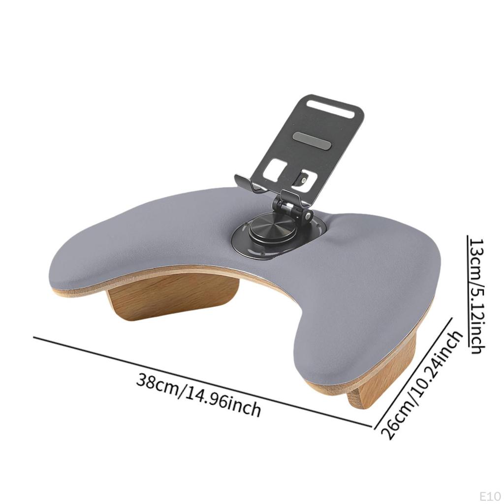 Arm Rest for Nails Tech Armrest with Rotating Phone Holder,Sturdy,Professional,Comfortable,Hand