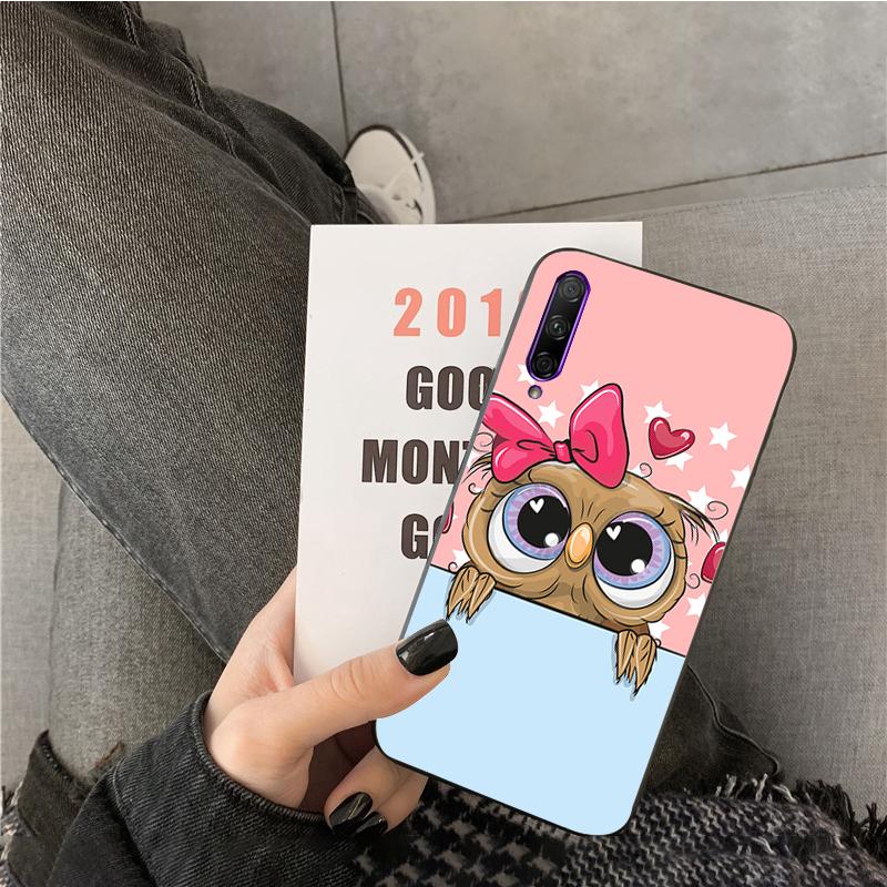 Husă de Telefon Drăguță cu Bufniță Cartoon și Inimi pentru Îndrăgostiți Pentru Huawei P50 Pro P30 P40 Lite P40Pro P20 lite P10 Plus Mate 20 Pro Mate20 X