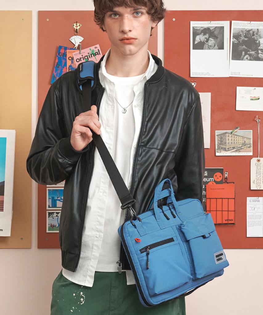 Masmarulez Briefit Laptop Case Slim Bag_Blue