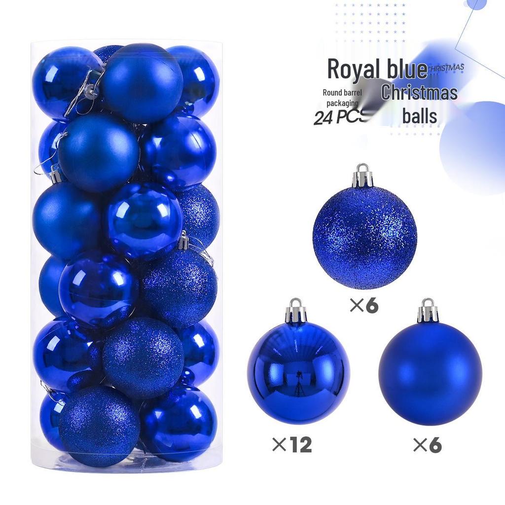 36 Electroplated Plastic Christmas Ball Ornaments for Tree and Window Decoration