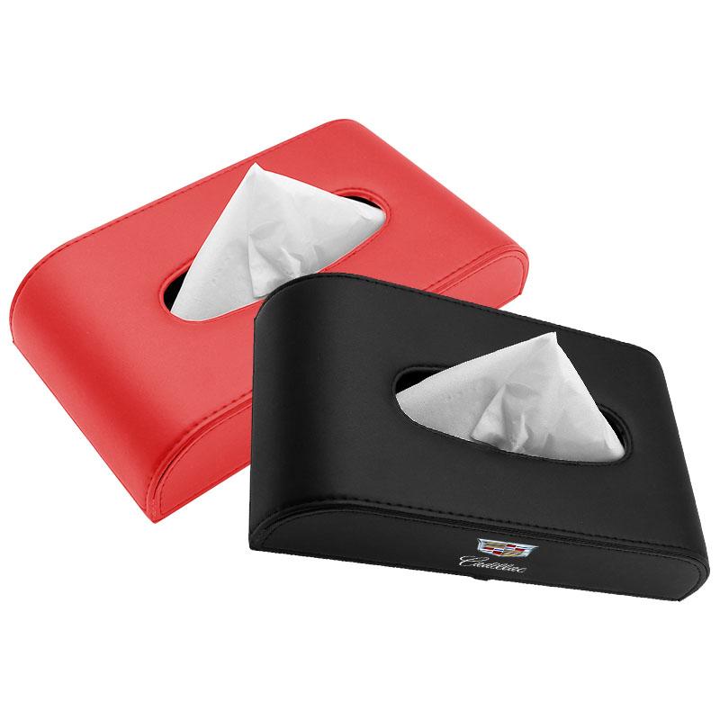 Car Tissue Box Holder Armrest Box Storage Case For Cadillac XT5 XTS CTS BLS SLS DTS SRX Escalade Tiburon Deville