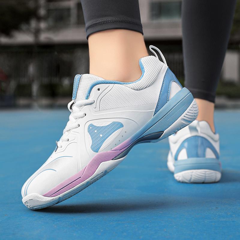 36-45 Couple Plus Size Shock-absorbing Anti Slip Breathable Fashionable Sports Tennis Shoes Badminton Shoes Table Tennis Shoes