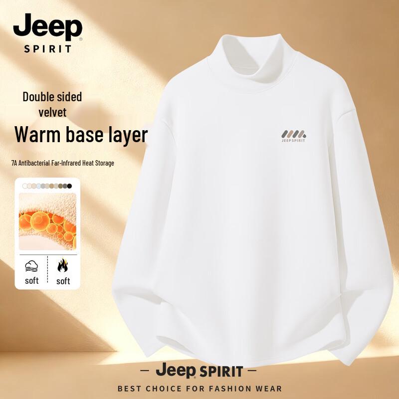 JEEP SPIRIT Men s Thermal Mock Neck Long-Sleeve Top 3XL