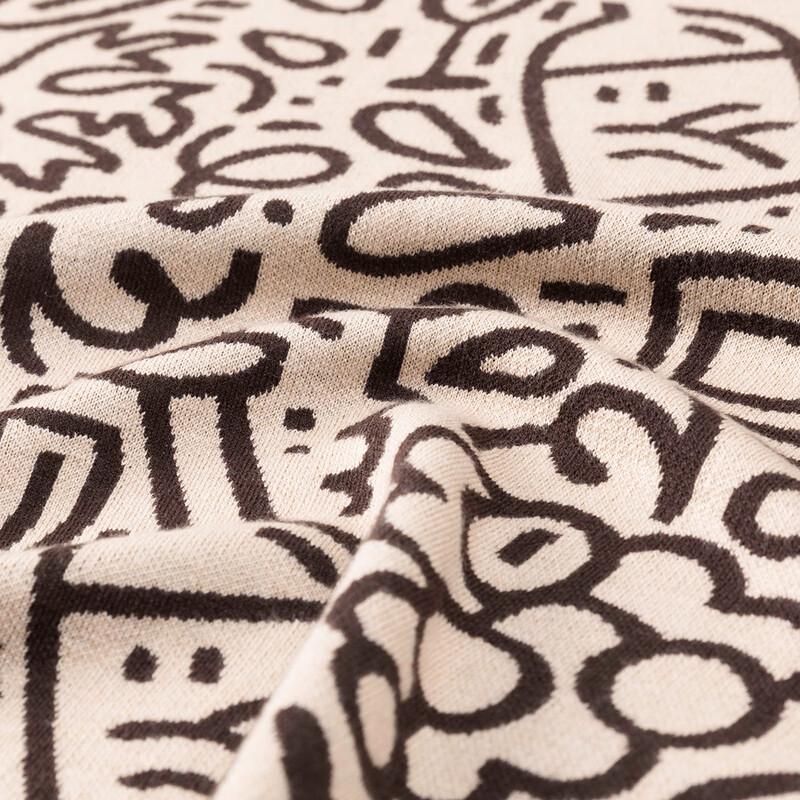 Navigare Cartoon Sailboat Jacquard Warm Scarf