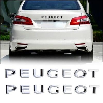 Araba Sticker 3D DIY Harfler Amblem Çıkartması çarpma sensörü Styling için 206 207 301 307 308 408 508 2008 3008 4008 5008