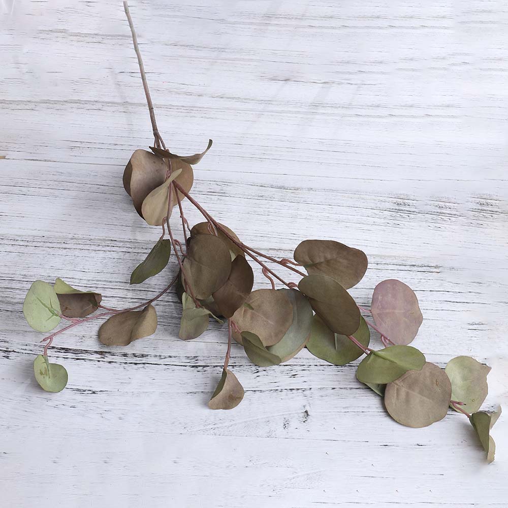 Jesienne sztuczne kwiaty jedwabne wesele dekoracja domu roślina sztuczne liście eukaliptus długa gałąź sztuczne rośliny DIY aranżacja ścienna