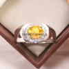 Citrine Oval Cut Gemstone With 925 Sterling Silver Ring For Men's #A960 JL375669272831