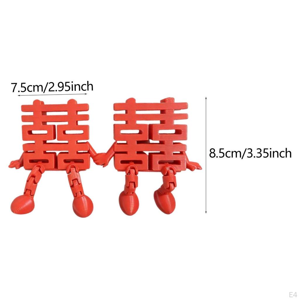 Traditional Chinese Wedding Decoration Xi Words for Bedding Party Living Room Style A