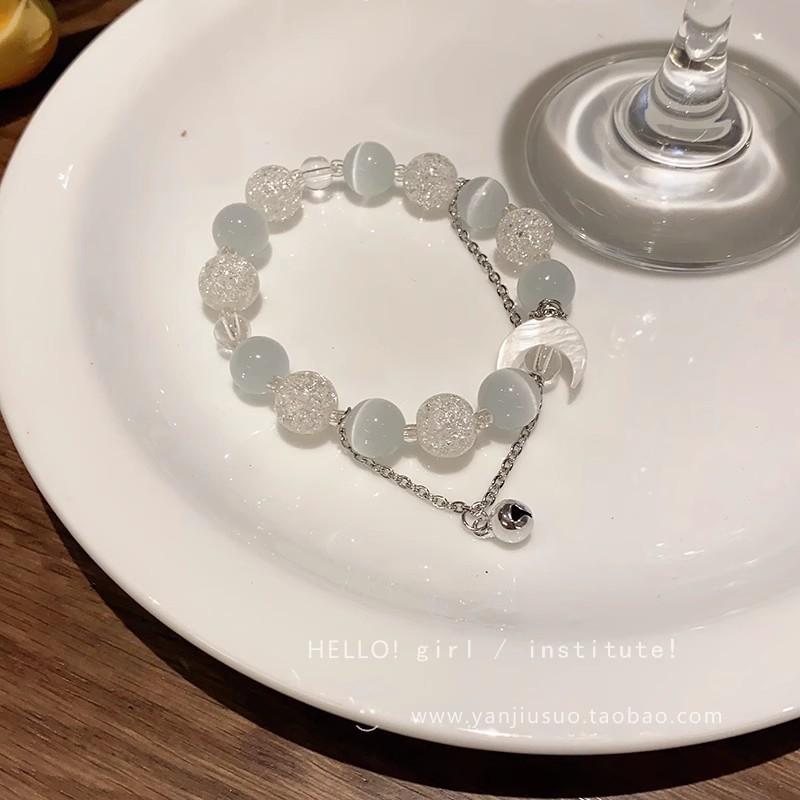 In the wind opal beaded moon bracelet women's bell bracelet retro super fairy jewelry