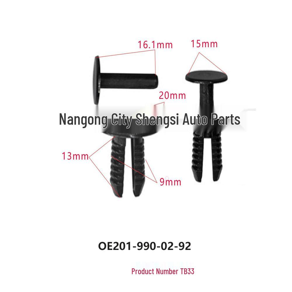 

BMW Mercedes Car Fender Buckle with Picasso Sega Triumph Logo - OE: 201-990-02-92 10000