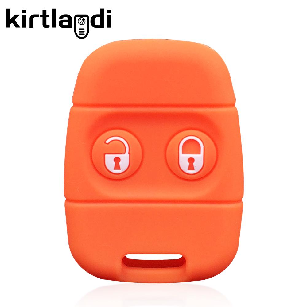 Silikon 2-Tasten Fernbedienungsschlüsselhülle für Land Rover Defender Freelander Rover 25 45 100 200 400 MG ZS ZR MGF Schlüsselhalter Abdeckung Schale