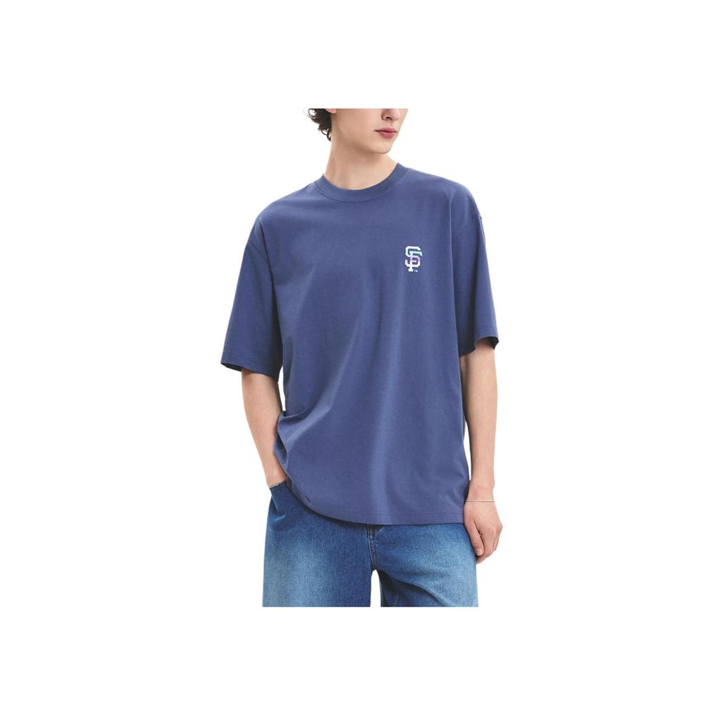 New MLB San Francisco Giants SS25 T Shirt Unisex Indigo 3ATSX0453-14INS