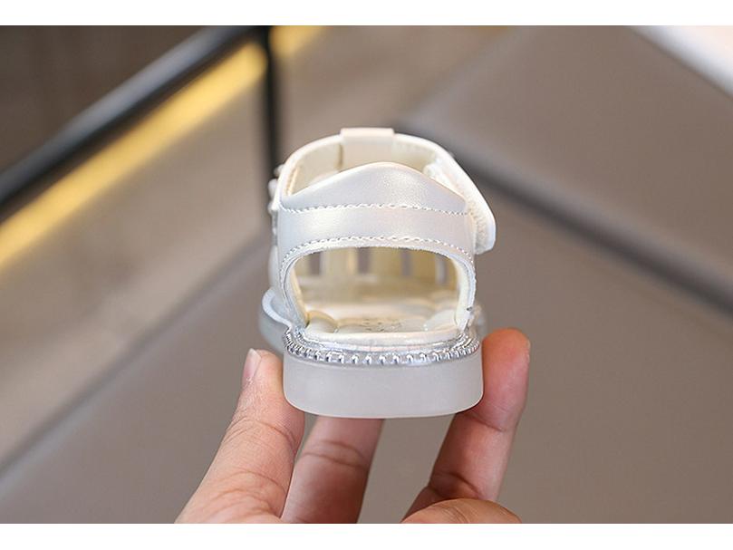 Girls' Closed-Toe Summer Sandals - Non-Slip Soft Sole Princess Shoes