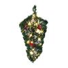 Christmas Teardrop Swag 20" Faux Pine Greenery Teardrop Wreath