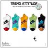 5 Pairs of Men's Spring and Autumn Cotton 7A Antibacterial Deodorant Sweat Socks