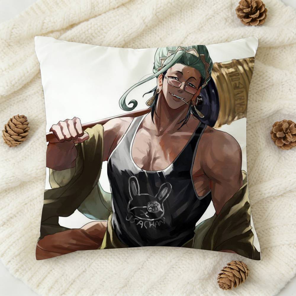 1Pc Anime Record Of Ragnarok Cartoon Style Double-Sided Printed Square Decorative Cushion Cover For Sofa Living Room Home Decor