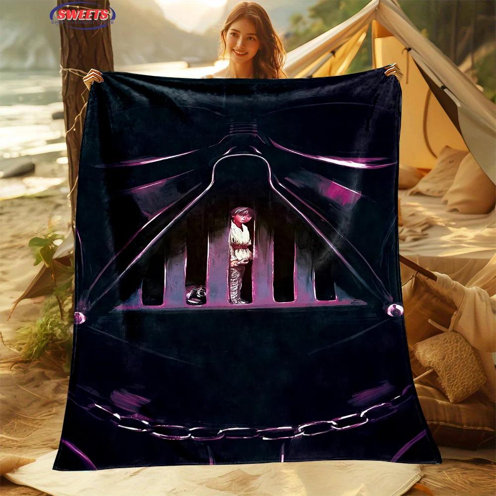 6 Size D Darth V Vaderr Blanket, Fine Workmanship, Soft and Comfortable Washable, Home Office Nap Blanket for Four Seasons Gift