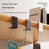 Punch-free & Movable Backpack Hook: Multifunctional, Detachable, & Nail-free Desk Bag Hanger
