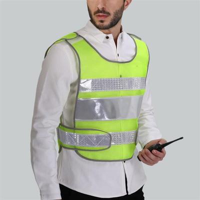 Reflexní bezpečnostní vesta na suchý zip/fluorescenční vesta pro noční práci
