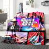 Grand Theft Auto Decke Weich & Gemütlich Großartig für Sofa Sessel Büro für Alle Jahreszeiten Verspieltes Design Perfektes Geschenk für Verwandte und Freunde