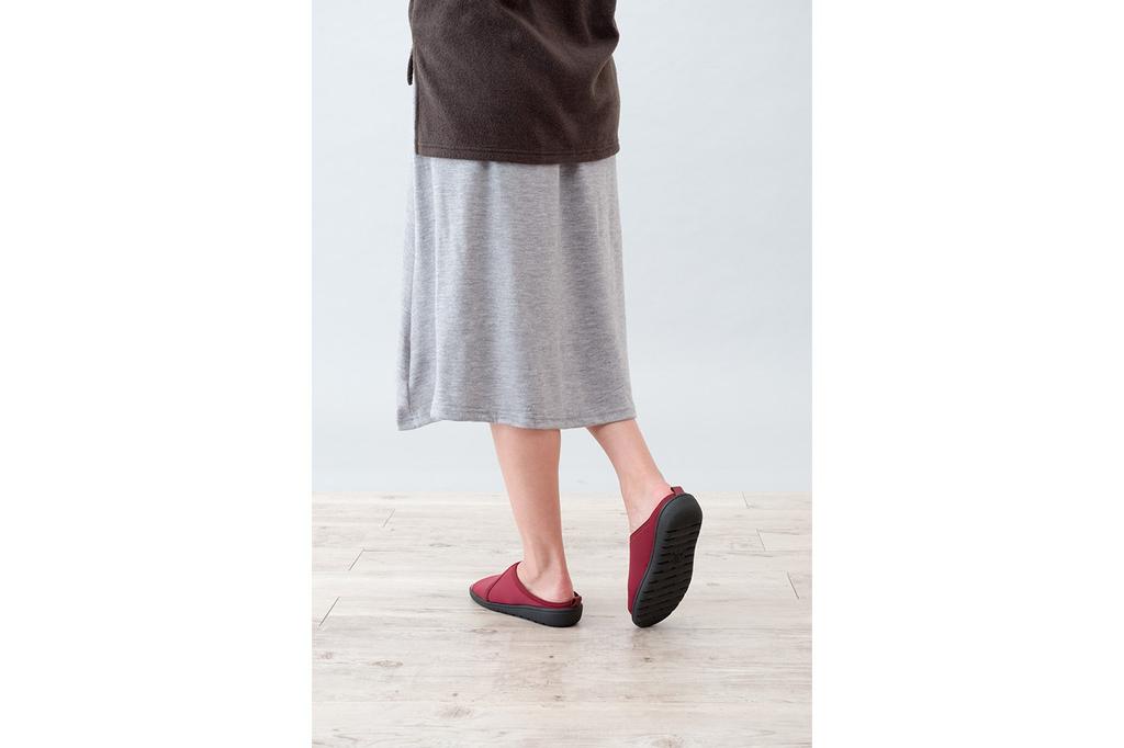 6665 Sandals for Floral Navy [Pansy] Women, Stretch, Soft, Pattern, L,