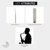 FORESTONE White Bamboo Reeds for Baritone Saxophone [Hardness: 2.5] FSWB25