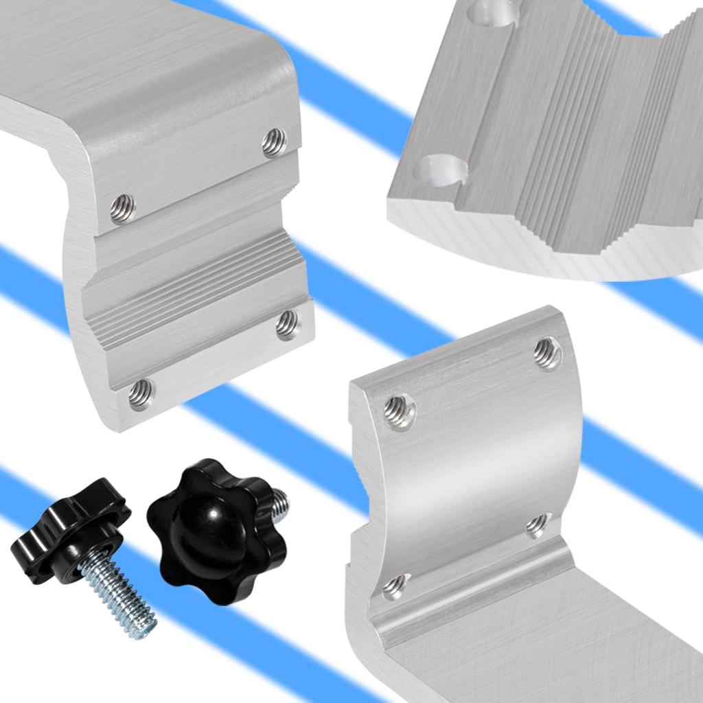Marine Rail Mount Grill Bracket Kit 58182 Replacement for Any Kuma BBQ Grill Inboard/Outboard -Silver