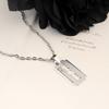 Retro Exquisite Silber Farbe Geometrie Rasierklinge Anhänger Halskette für Damen Herren Persönlichkeit Punk Halskette Schmuck Geschenke