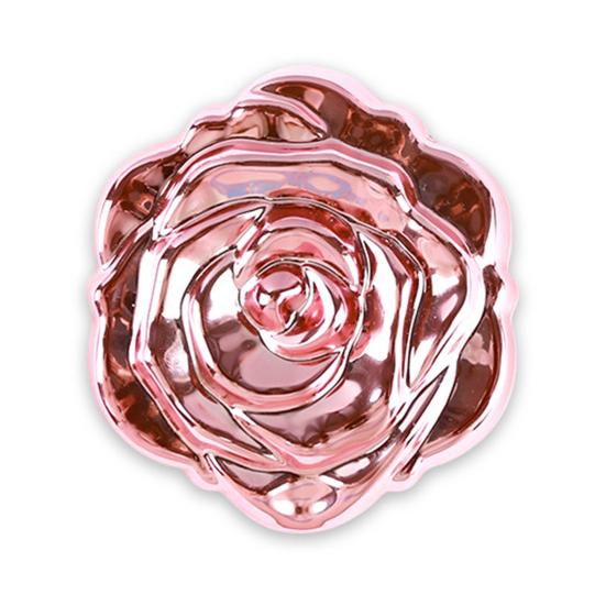 Electroplating Rose Double-sided Mirror Portable Travel Mini Foldable Makeup Mirror Women Girls Vintage Pocket-sized Handheld Vanity Mirror