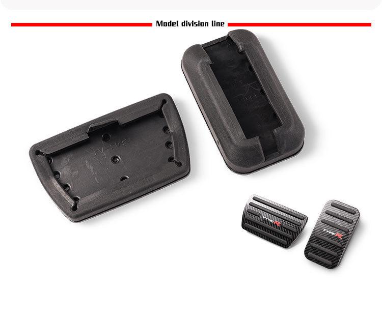Alloy Rubber Anti-Slip Throttle & Brake Pedal Cover for City, Fit, Crider, Vezel, Greiz, XRV
