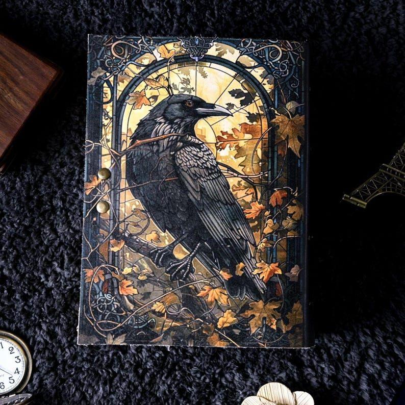 Lädertidning: Gotisk grimoire Skuggornas bok