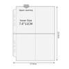 Inner Page Card Binder A5 Photocard Binder Sheets Transparent PP Acid Free Multiple Pockets Sleeve Photo Album Refill Pages