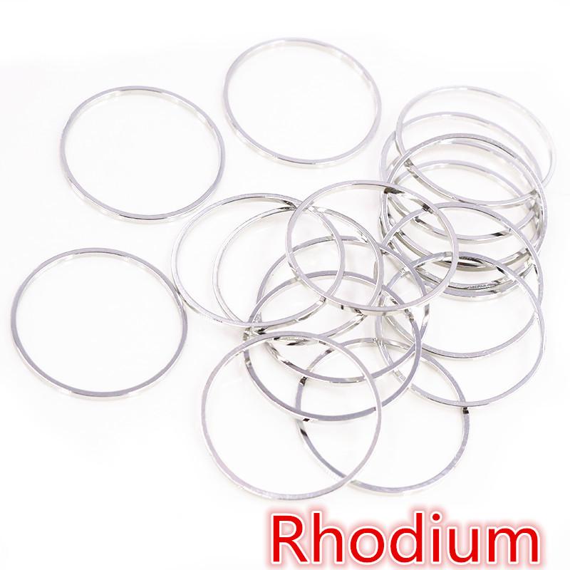 Copper Plated Earring Hoops: 20-50 Pieces (8-40mm, 60mm) Accessory Rings