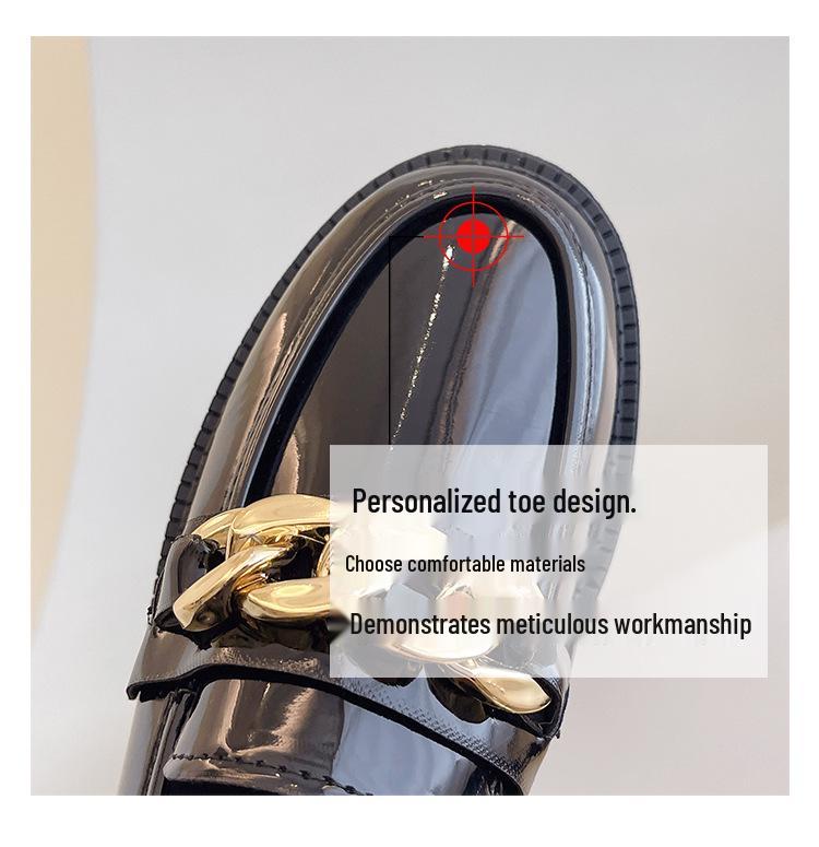 2025 Women's British Style Soft Sole Slip-On Leather Loafers for Spring & Autumn