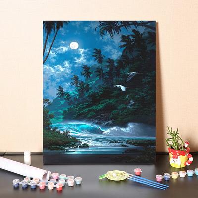 DIY Paint By Numbers Oil Painting Kit Canvas DIY Oil Painting By Numbers Wall Art Decorations for Home Gift Arts & Hobbies