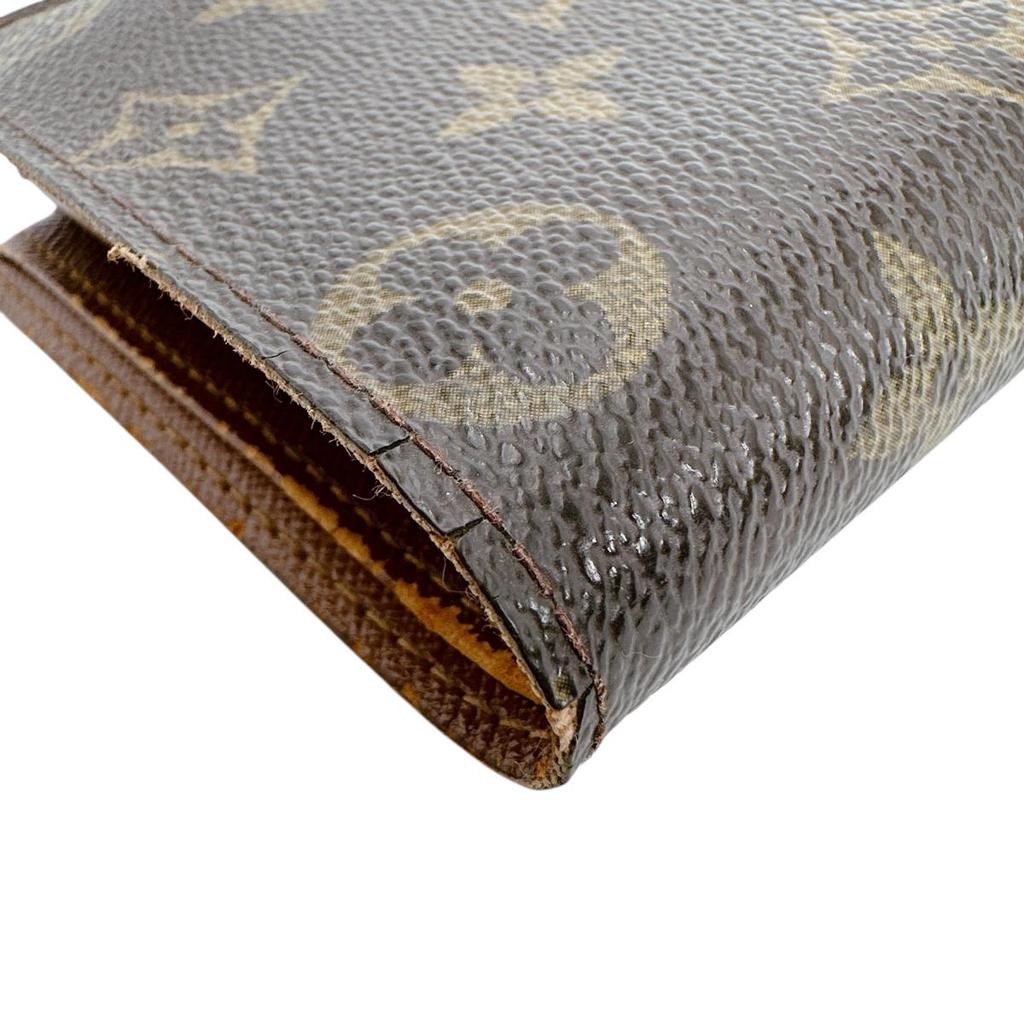 Louis Vuitton Cartes Crdit Monet Wallet Monogram Canvas Brown Unisex M61665 Used