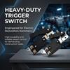 65 Type Power Tool Control Switches Component for Service Work with Wiring Posts, Metal Mounting Frame and Rating Mark