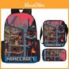 Minecraft 3-in-1 Oxford Rucksack-Set Mit Federmäppchen Und Umhängetasche Für Schüler