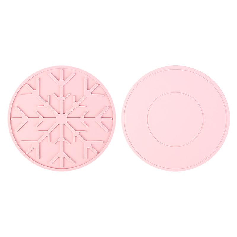 Double Sided Heat Resistant Table Mat Snowflake Shape Christmas Decorative Placemat Non-slip Kitchen Dining Pad for Food Safety