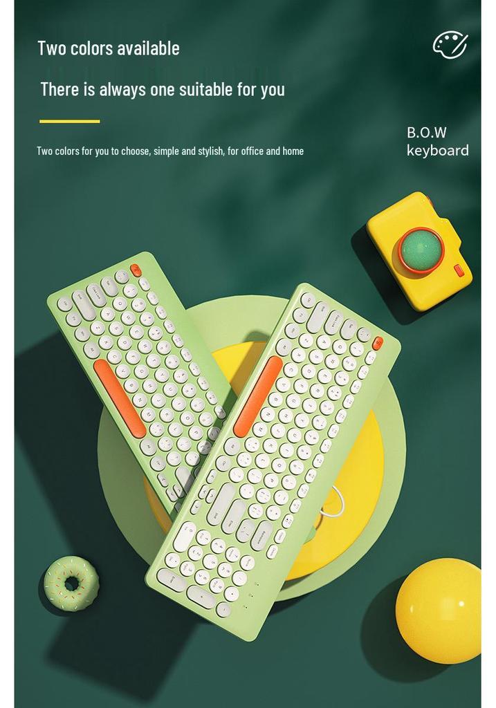 BOW Hangshi K221 USB Wired Keyboard for Girls - Desktop & Laptop Typing