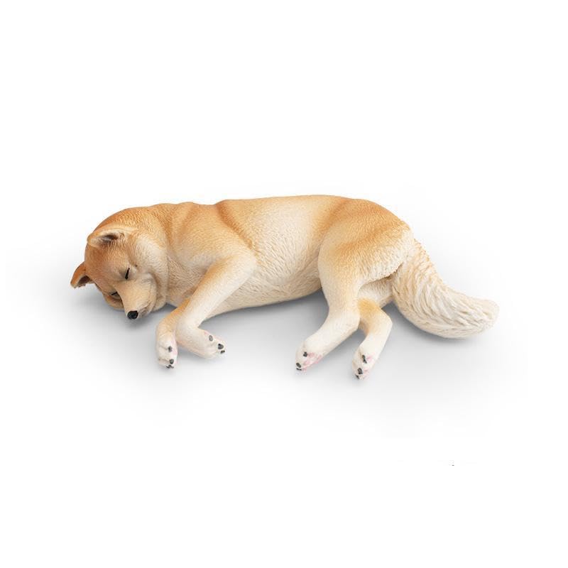 

Sleeping Shiba Inu Miniature Figure Ornament Model Interior Item [Nekogami-yama] (Shiba Inu) Collector s (Beige)