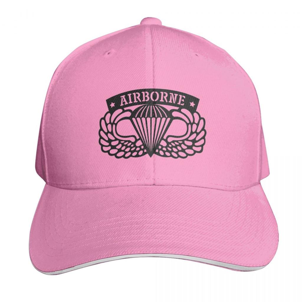 AIRBORNE Baseball Cap Quick Dry PerforUnisexce Cotton Twill Breathable Contrast Two Tone Brim