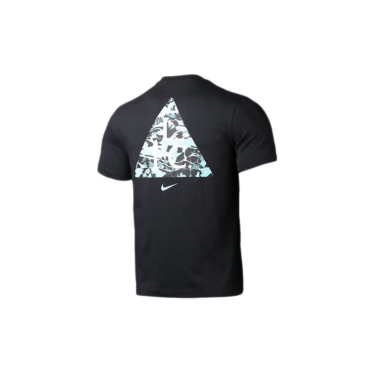 

Мужская футболка с круглым вырезом Nike с треугольным узором, черные CZ8210-010