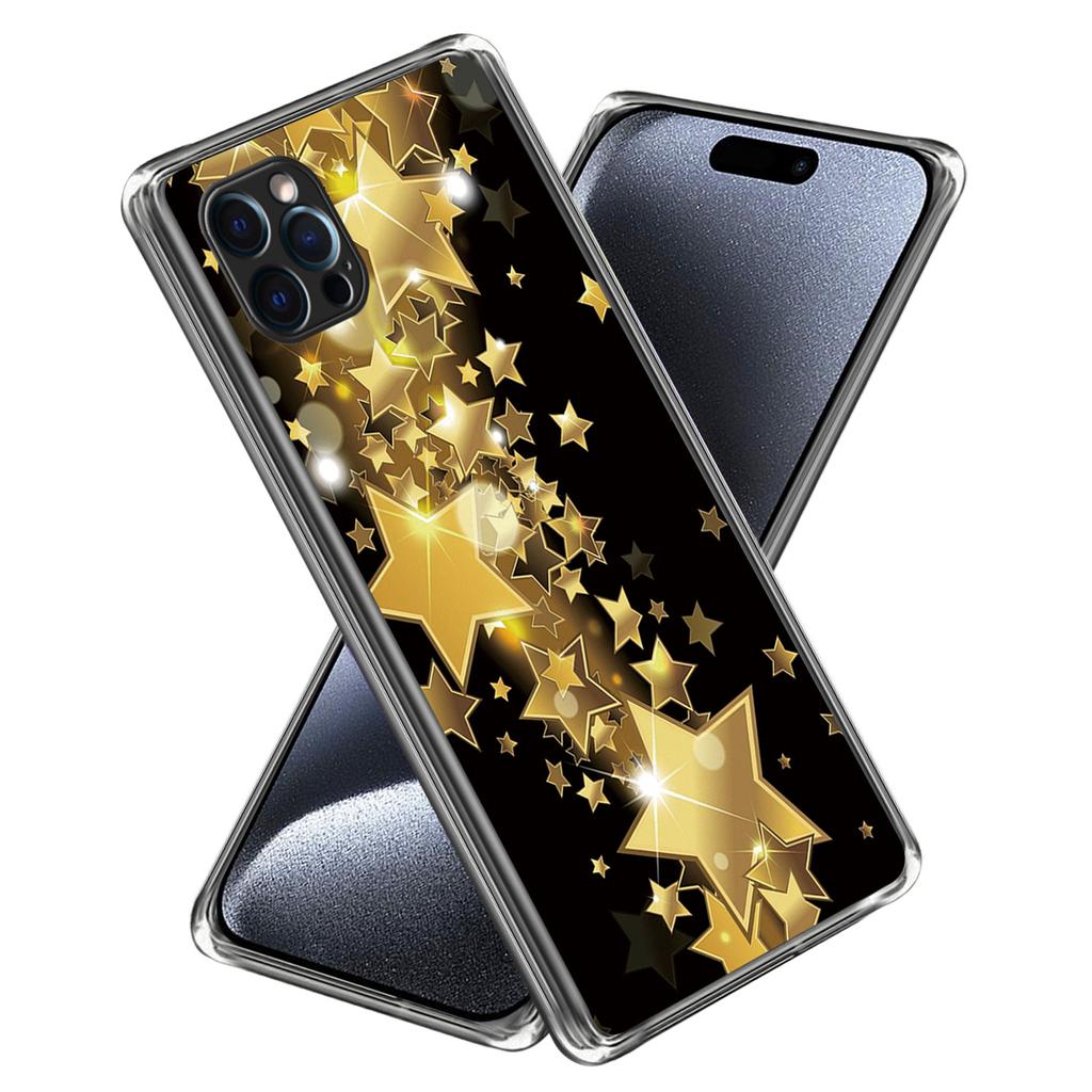 For iPhone 16 Pro Max Case Pattern Printed Shockproof TPU Phone Cover