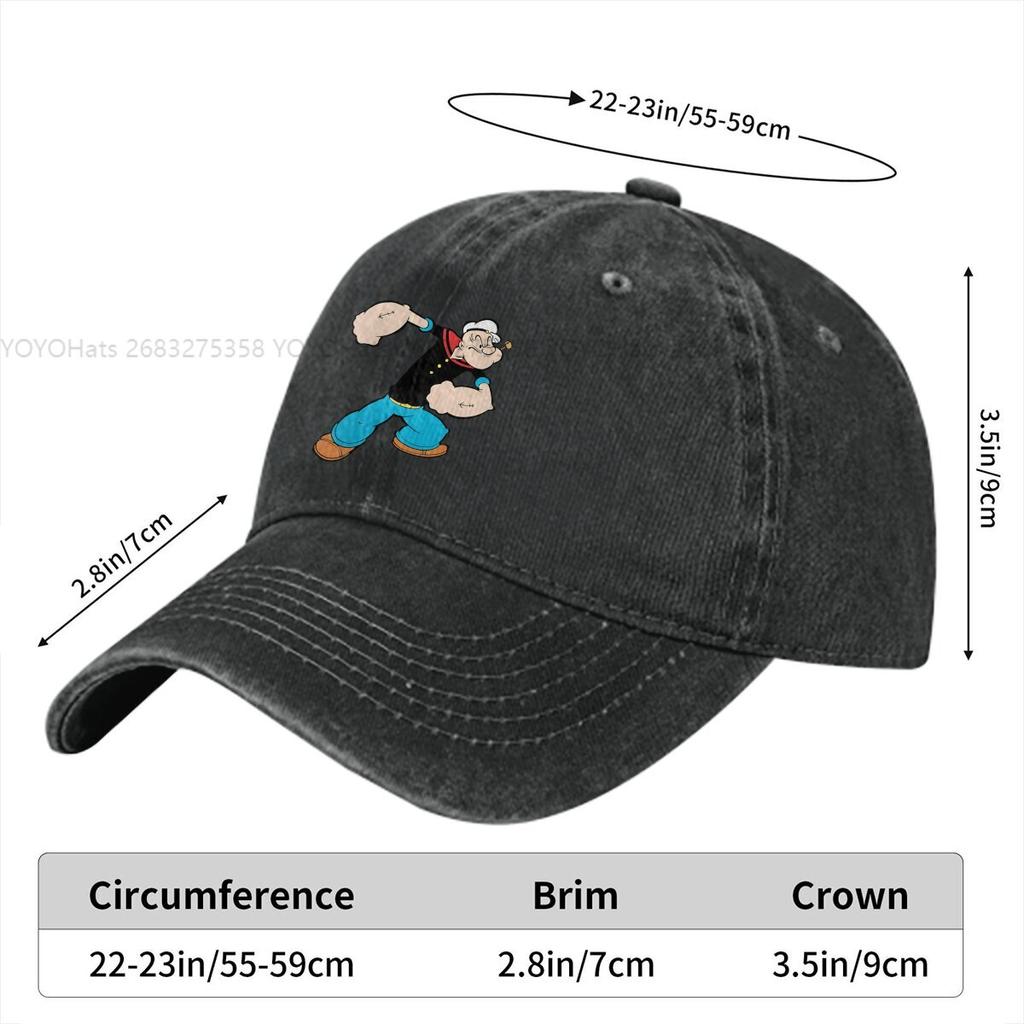COOL Baseball Cap Unisex Hats Women Visor Protection Snapback Popeyes The Sailor Caps