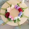 Silk Rose Simulation Flowers Small Bundle Artificial Flowers Home Decoration  Photography Props