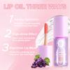 1/2PCS Color Changing Lip Oil, Lemon/Apple/Blueberry/Grape Flavor, Moisturizing And Nourishing, Brig