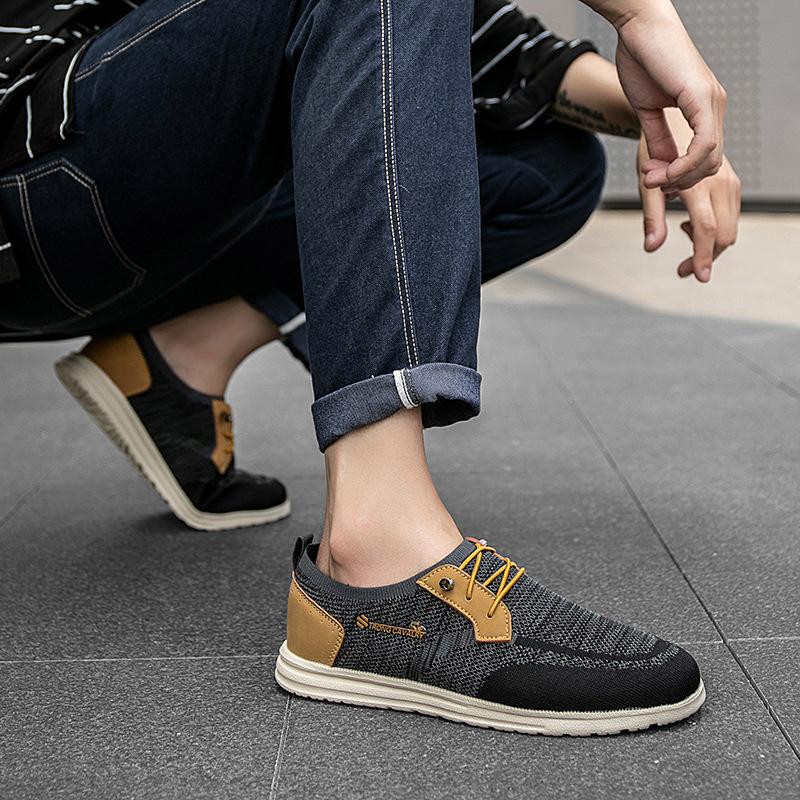 Herren Freizeitschuhe Sommer Atmungsaktive Mesh Sneaker Outdoor Leichte Wanderschuhe Herren Übergröße Schuhe Slipper Größe 39-48