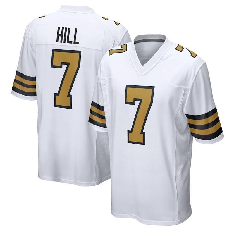 New Orleans Saints Football Jersey 41 Kamara 7 Hill 12 Olave Embroidered Sportswear