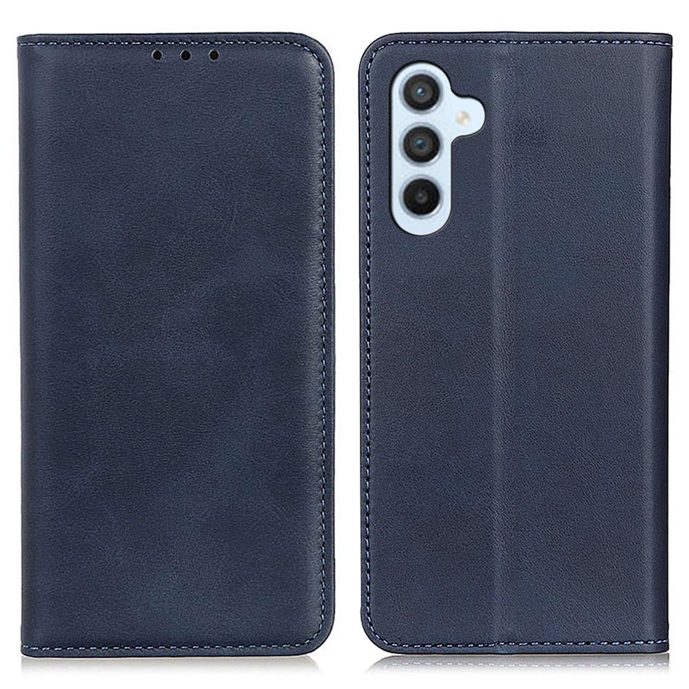 Für Samsung Galaxy S26+ Hülle Rindsleder-Textur Spaltleder Klappbrieftasche Handyhülle